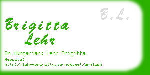 brigitta lehr business card